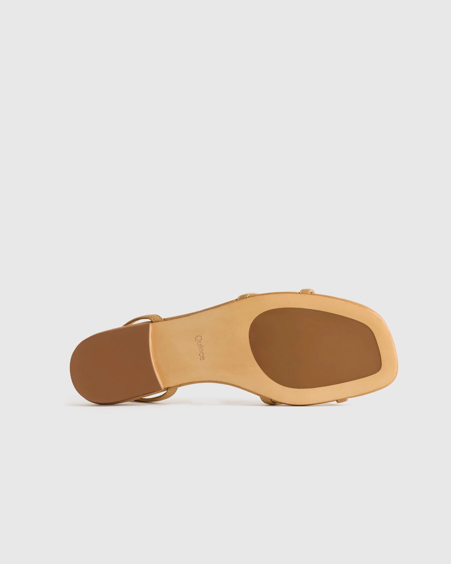Italian Leather Ankle Strap Sandal - 5 / Cognac