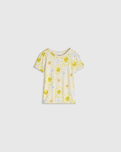Bamboo Short Sleeve and Shorts Pajama Set - 12-18M / Lavender Hearts