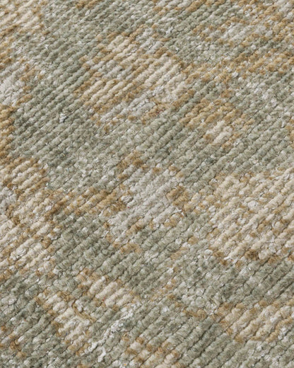 Lena Hand-Knotted Wool Rug - 5' x 8' / Green