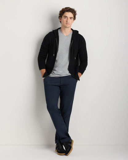 Mongolian Cashmere Full-Zip Hoodie - S / Teak