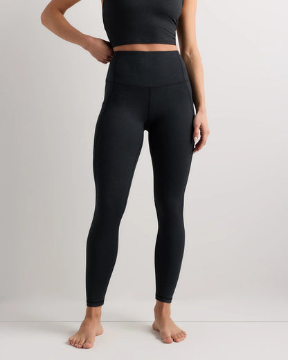 Ultra-Soft High-Rise Pocket Legging - XS / Heather Espresso