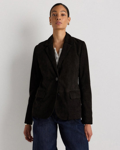 100% Suede Blazer - XS / Espresso Brown