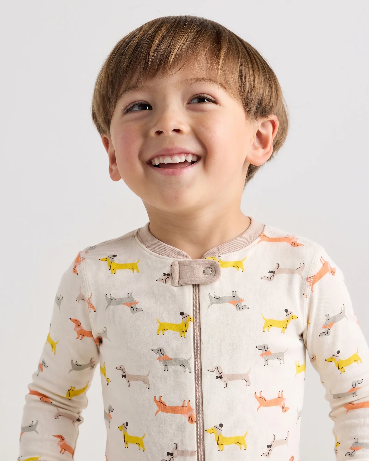 100% Organic Cotton One Piece Pajama - 2T / Navy Stripe