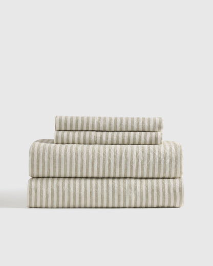 European Linen Sheet Set - Twin / Peach