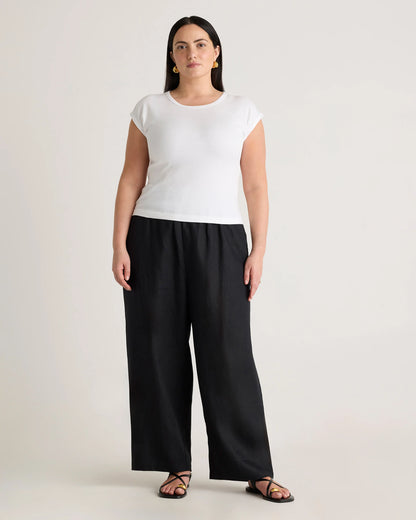 100% European Linen Pants - 1X / Bayberry Olive