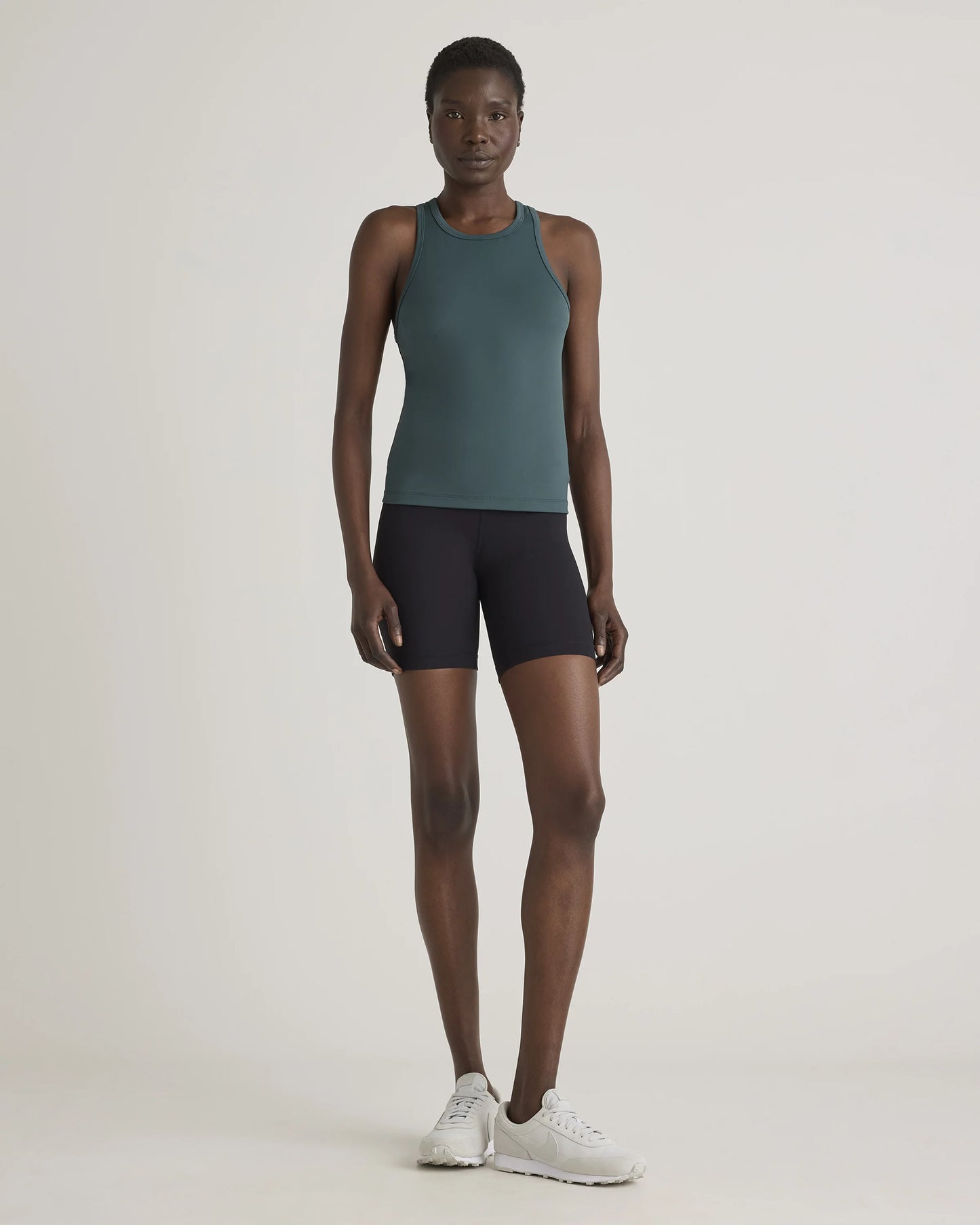 Ultra-Form Waist-Length Racerback Tank - XS / Forest Green