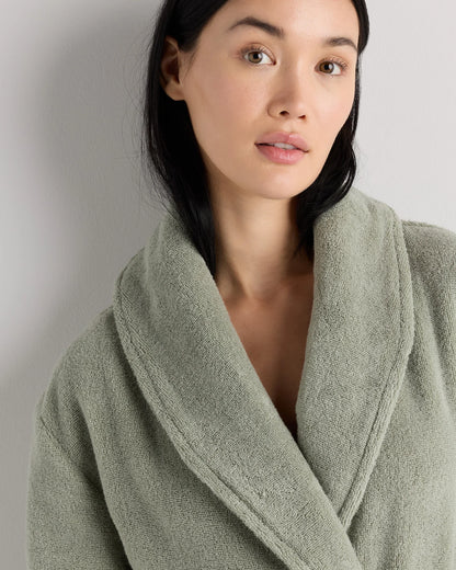 Turkish Cotton Terry Robe - XS / White