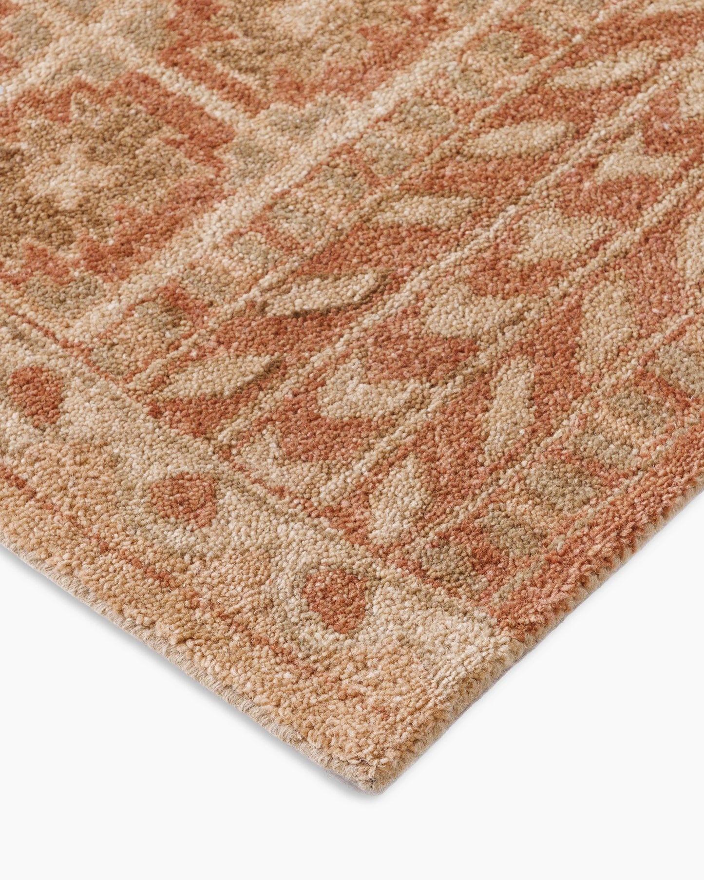 Cambria Wool Rug - 5' x 8' / Rust