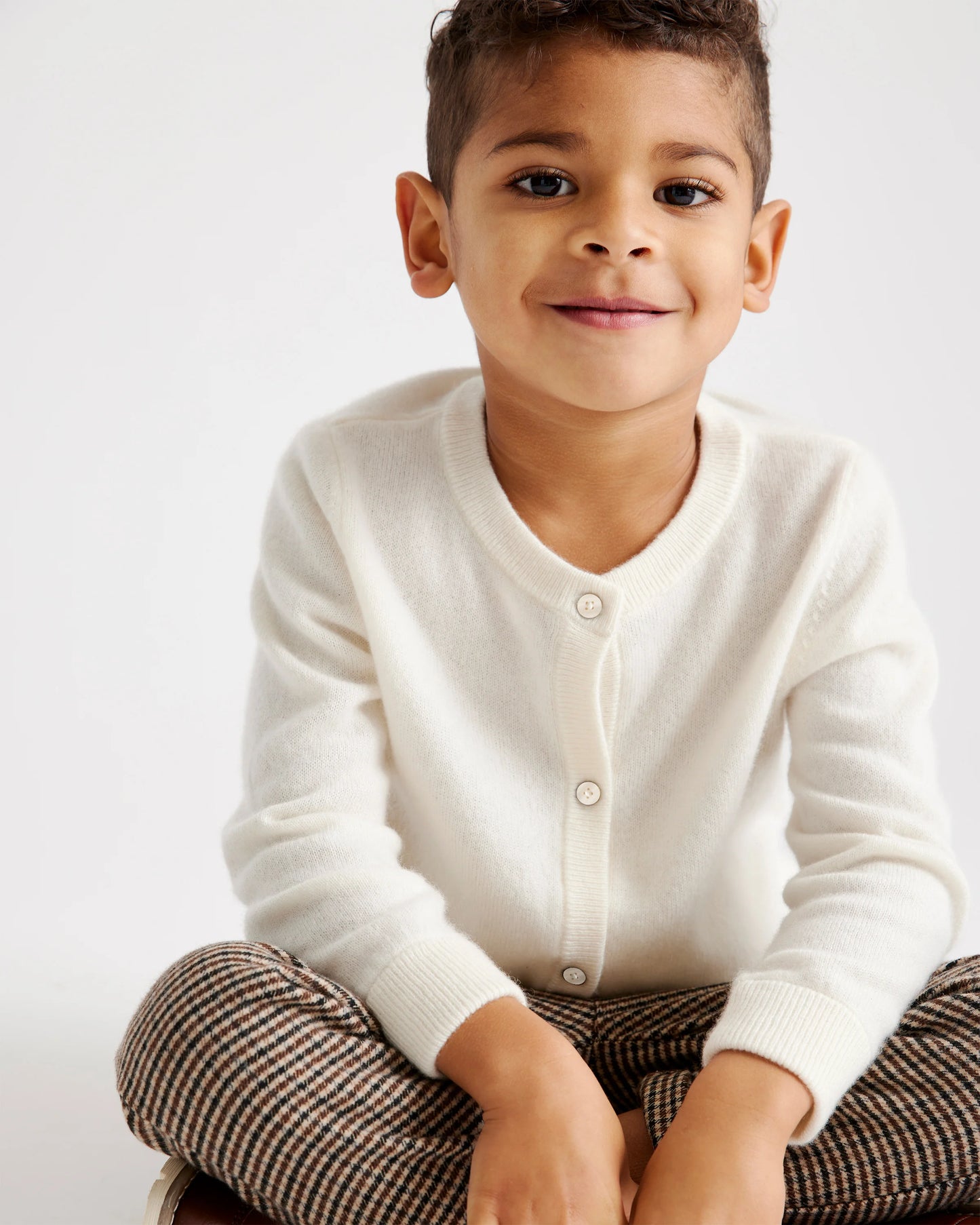Washable Cashmere Cardigan - 2T / True Navy