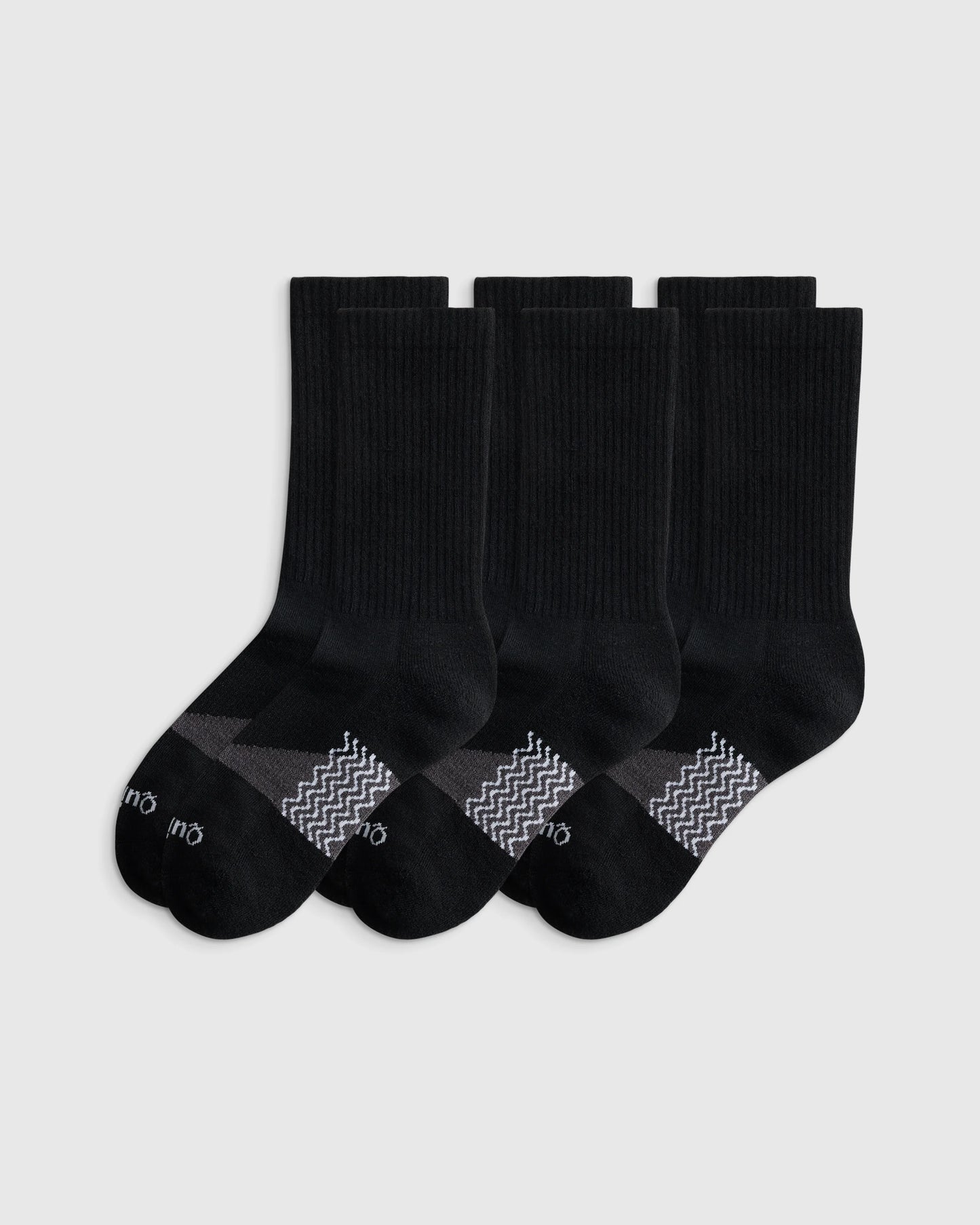 Alpaca Crew Socks (3-Pack) - S / Heather Grey