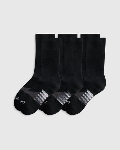 Alpaca Crew Socks (3-Pack) - S / Heather Grey