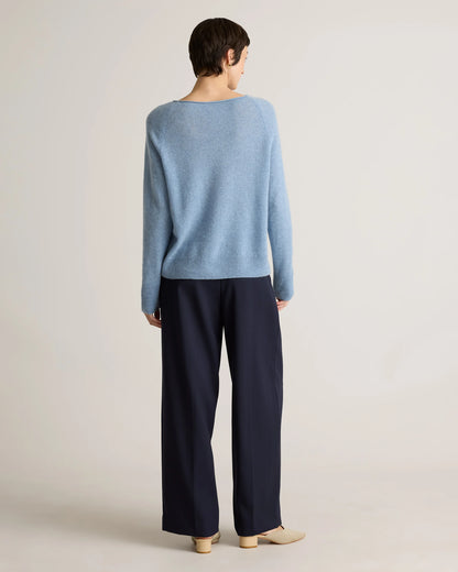 Mongolian Cashmere Boatneck Sweater - XS / Black
