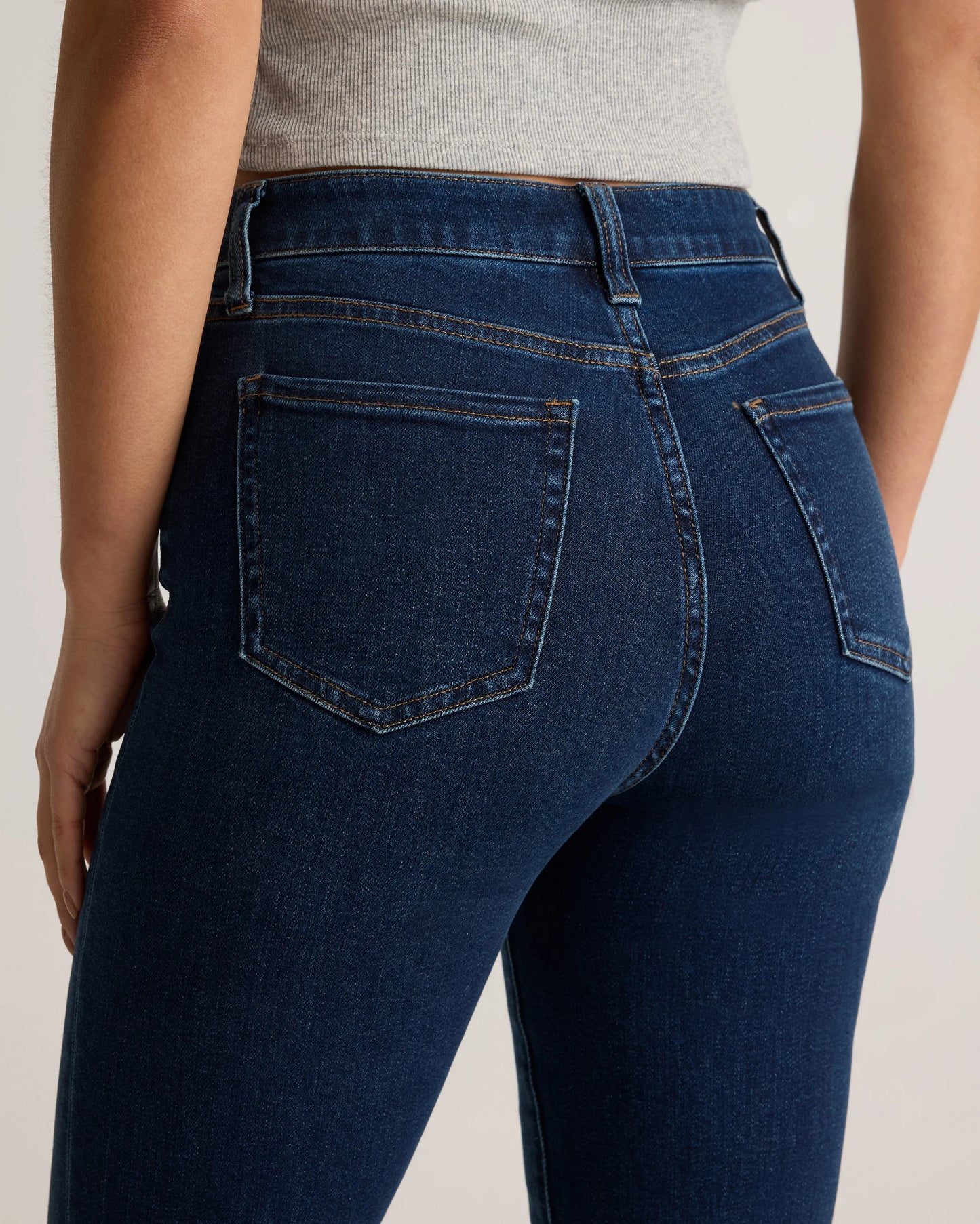 Bella Stretch Straight Jeans - 24 / Twilight Blue Fray