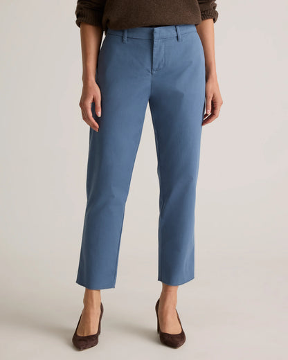 Organic Stretch Cotton Chino Pants - 0 / Black