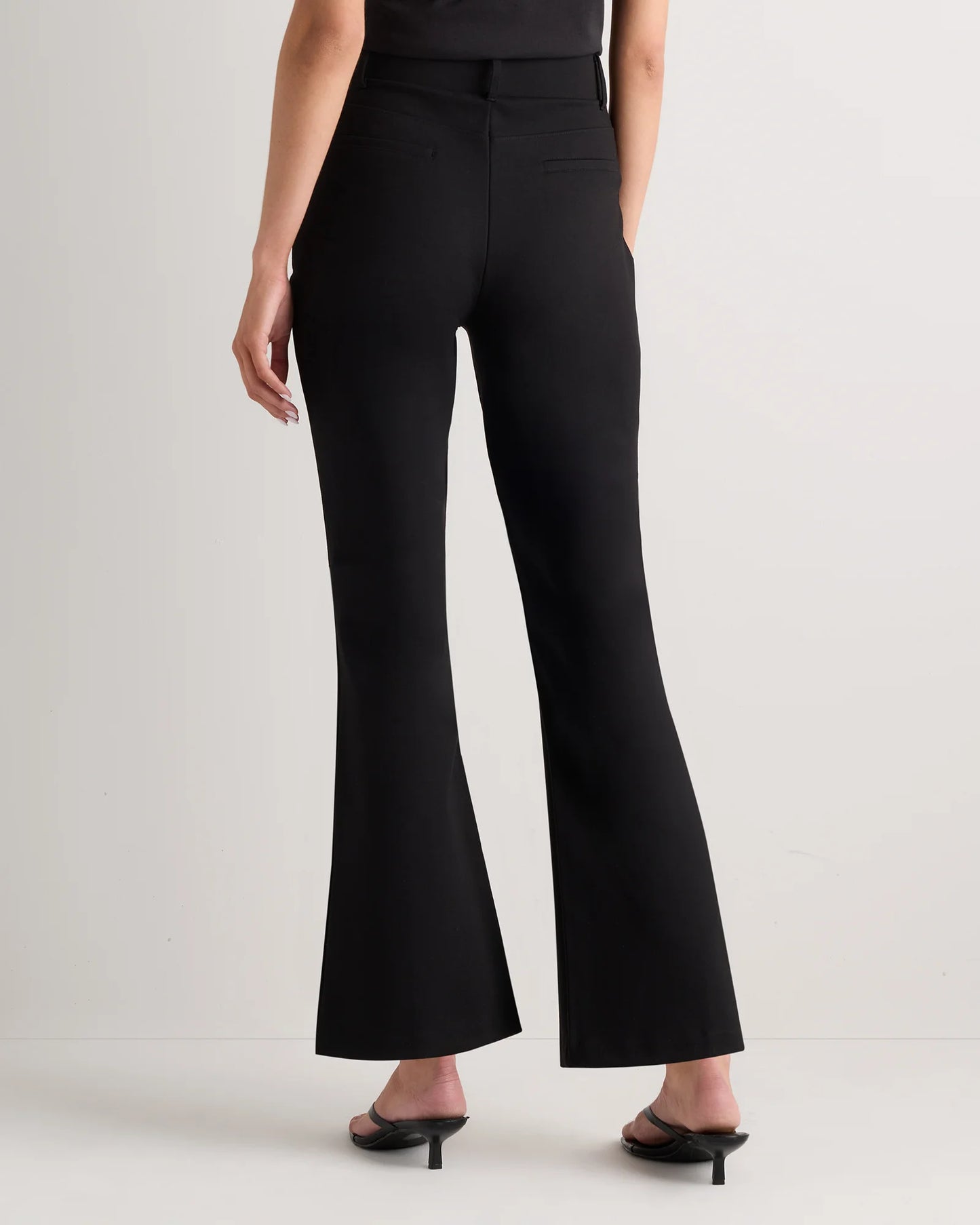 Ultra-Stretch Ponte Flare Leg Pants - XS / Charcoal