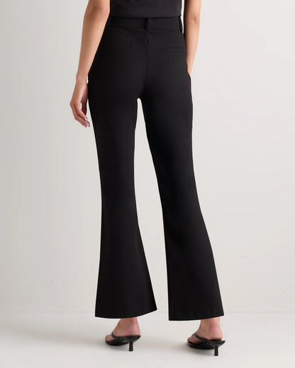 Ultra-Stretch Ponte Flare Leg Pants - XS / Charcoal