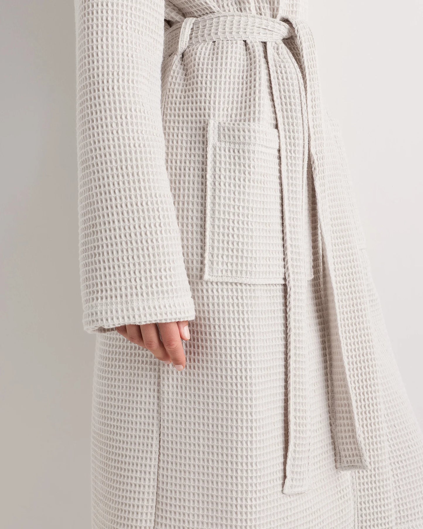 Organic Turkish Waffle Robe - XS / White