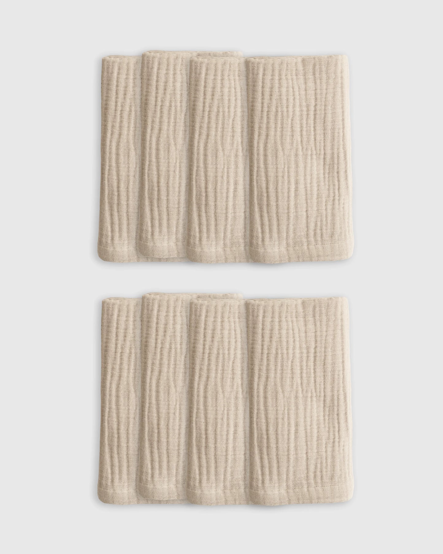 Organic Cotton Gauze Napkins (Set of 8) - One Size / Chocolate