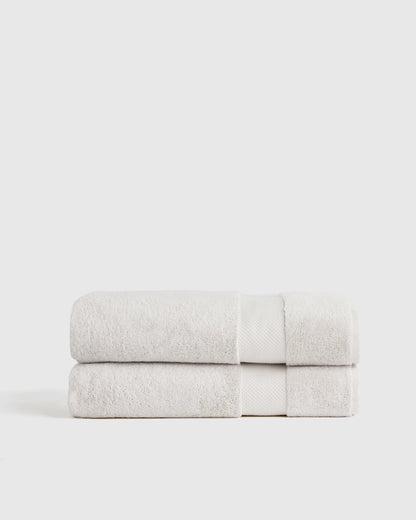 Turkish Ultra Plush Bath Sheet (Set of 2) - One Size / White