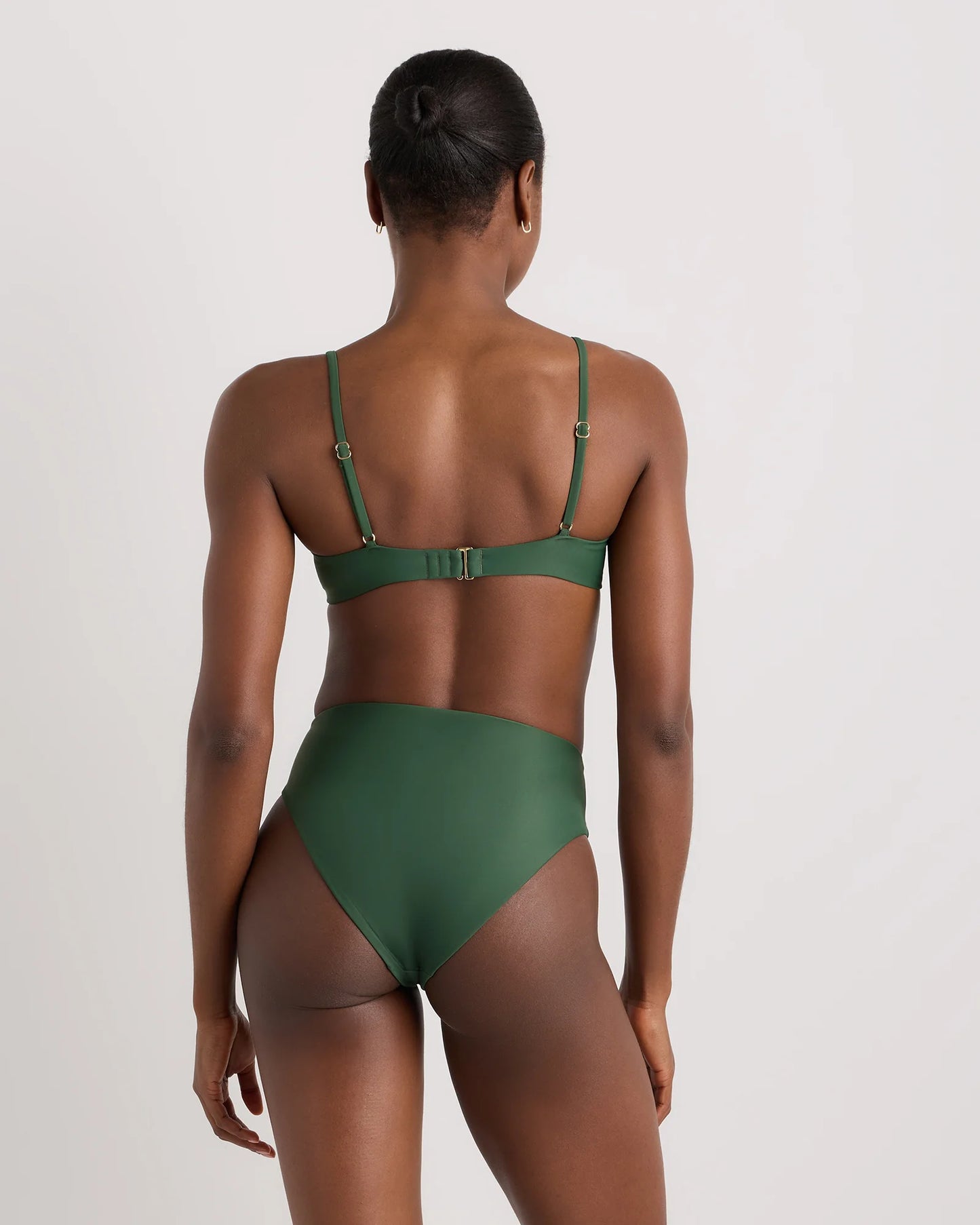 Italian High-Rise High-Leg Bikini Bottom - XS / Palm