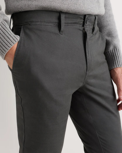 Organic Cotton Stretch Chino Pants - Slim - 30X30 / Stone