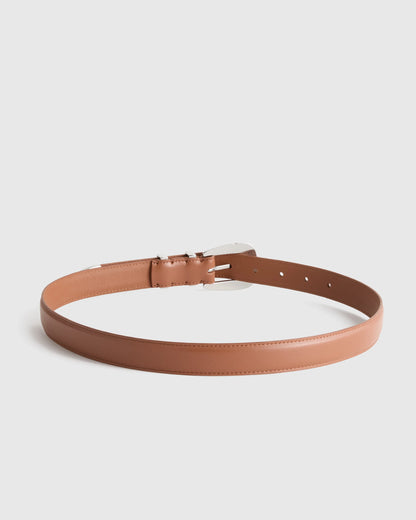 Lola European Leather Western Belt - XS / Black/Silver
