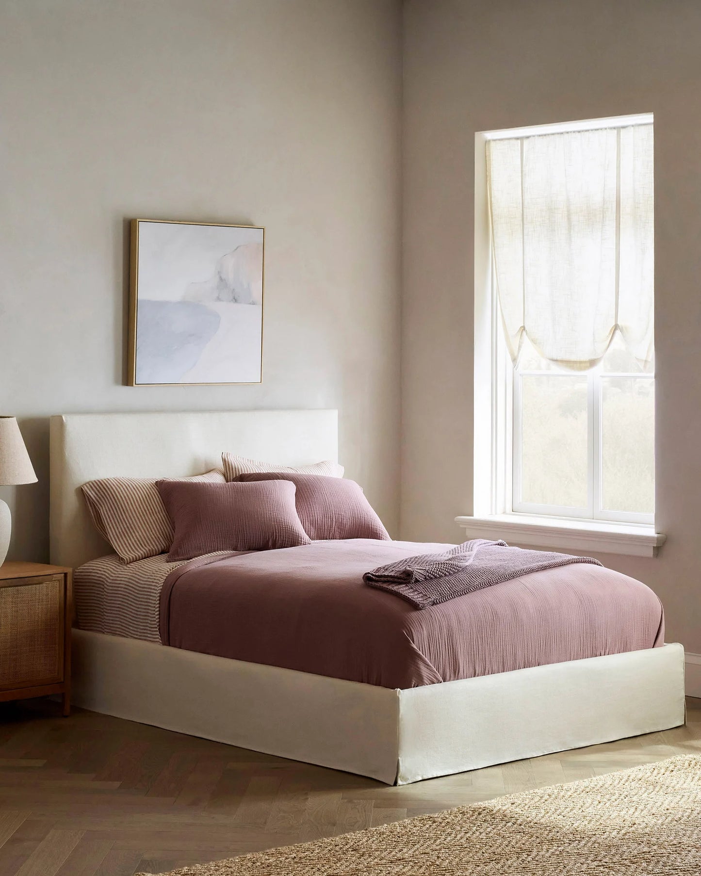 Slipcover Bed in 100% Linen - Full / Flax