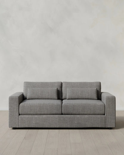 Ashford Deep Seat Sofa in Performance Chenille Linen Blend - 7ft / Snow