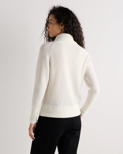 Lightweight Baby Alpaca Turtleneck - XS / Smoked Charcoal