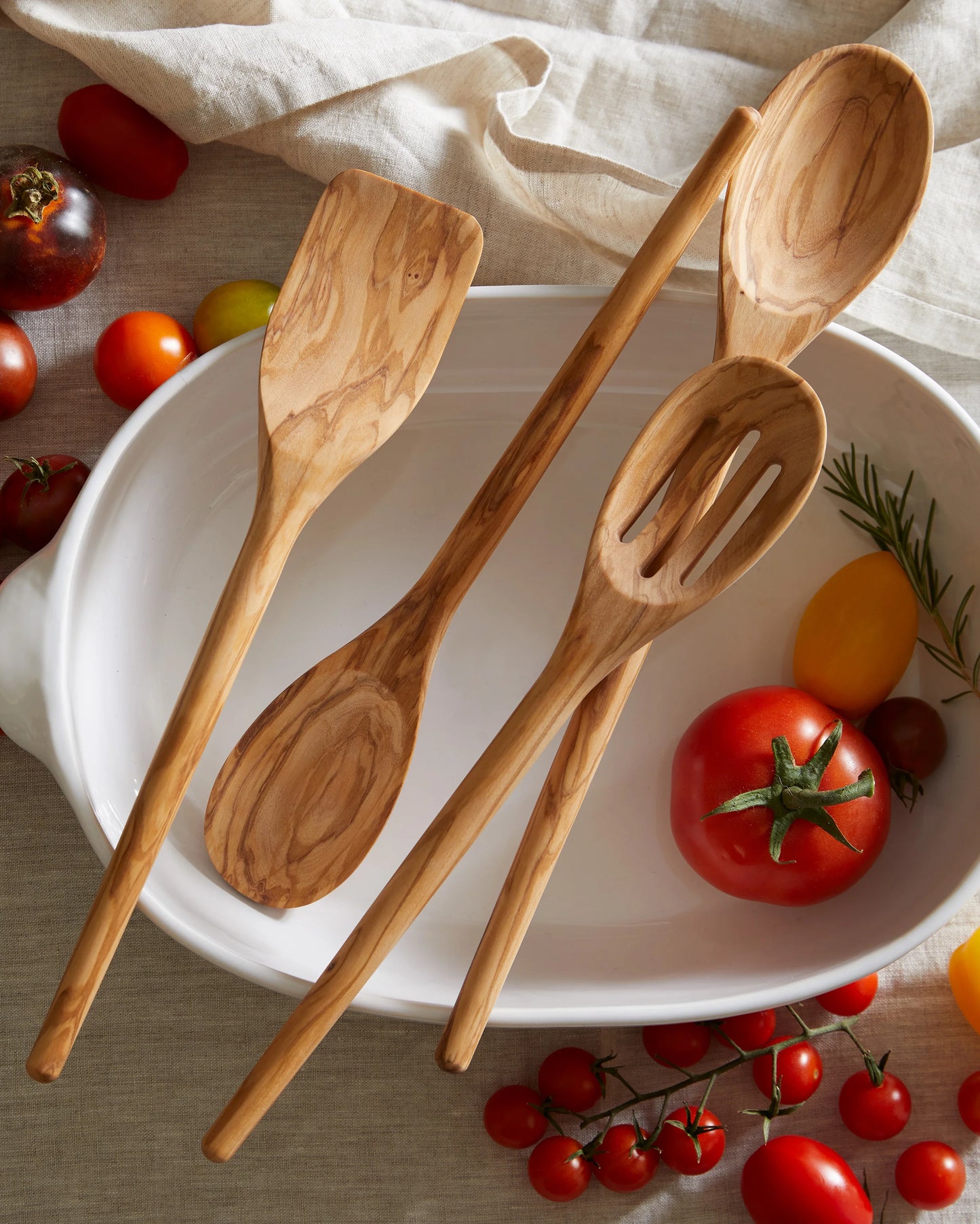 Italian Olivewood Utensil Set - Set of 4 / Olivewood