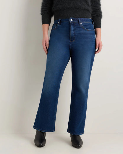 Curvy Bella Stretch Relaxed Straight Jeans - 24 / Charcoal Black