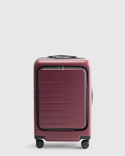 Front Pocket Carry-On Suitcase - One Size / Lavender