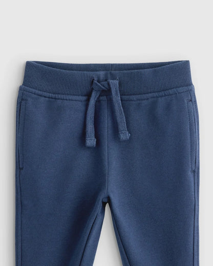 Organic Cotton French Terry Joggers - 3-6M / Blue Stars