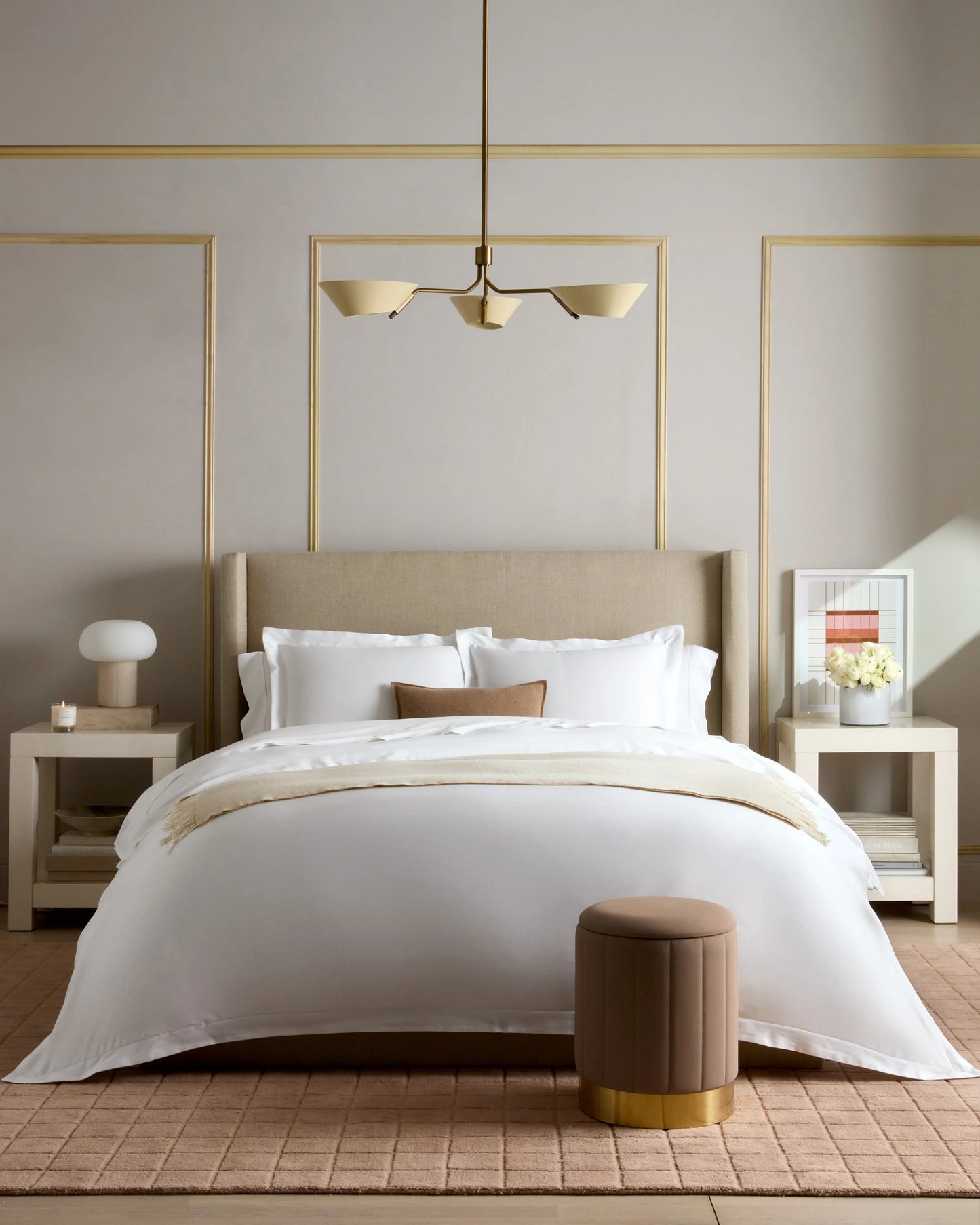 Signature Giza Cotton Sateen Duvet Cover - Twin / Light Grey