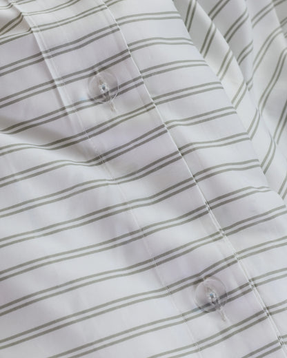 Bamboo Stripe Duvet Cover Set - Twin / Double Stripe Espresso