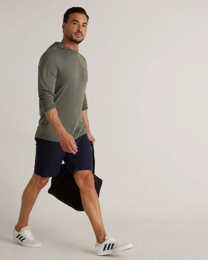 Organic Stretch Ripstop Shorts - 10" - S / Morel Grey