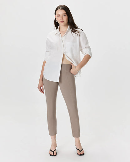 Ultra-Stretch Ponte Pintuck Ankle Pants - XS / Black