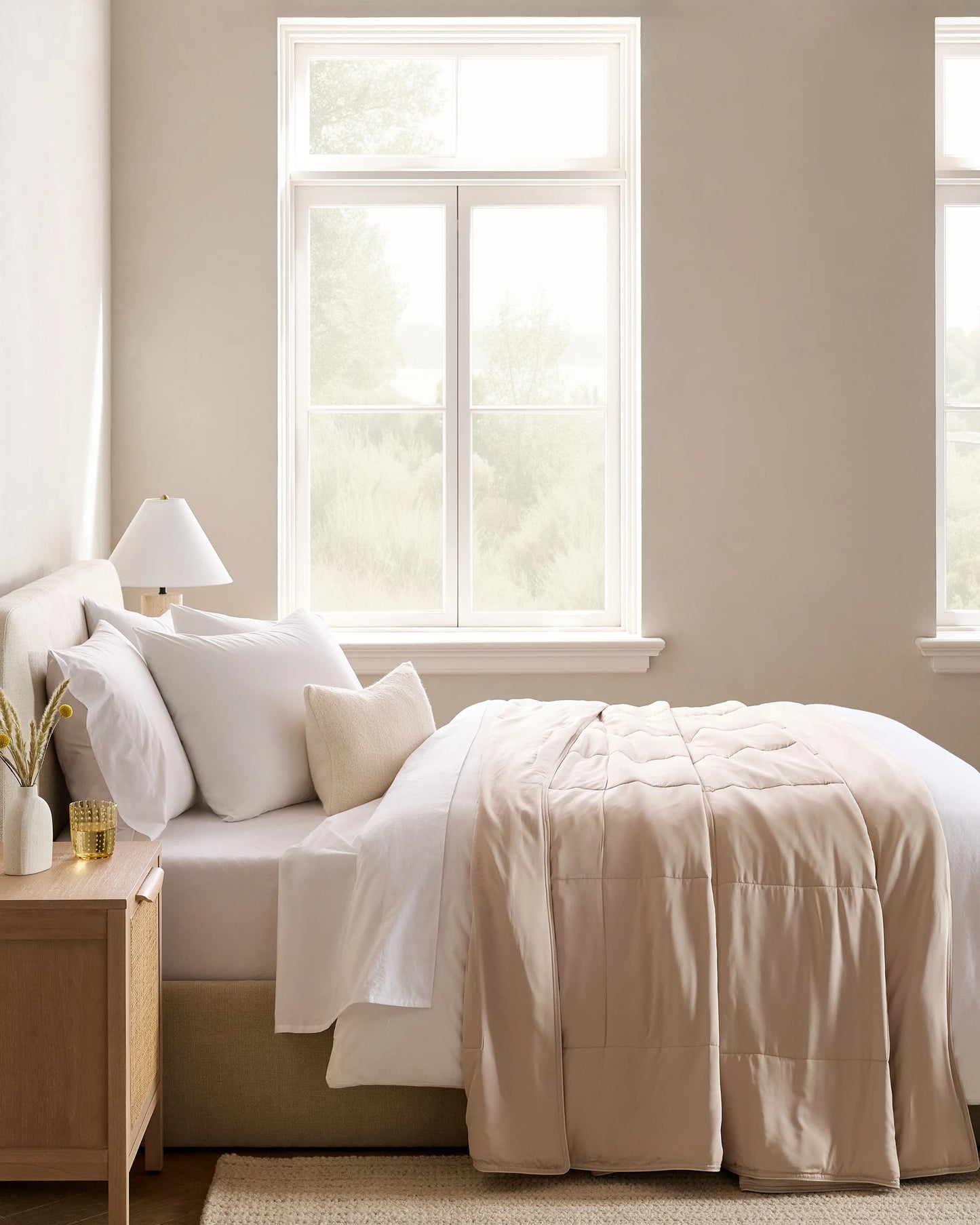 Bamboo Comforter - Twin / Soft Pink