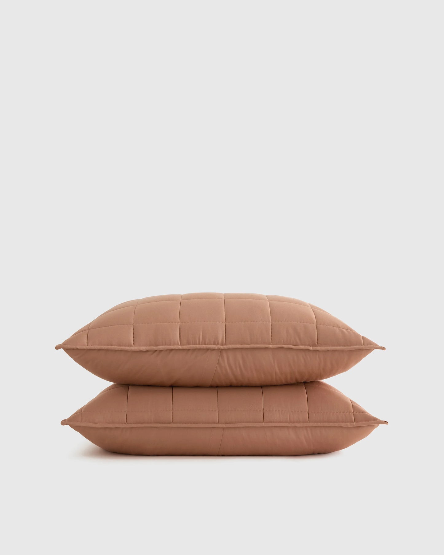 Bamboo Box Quilted Sham Set - Standard / Sage
