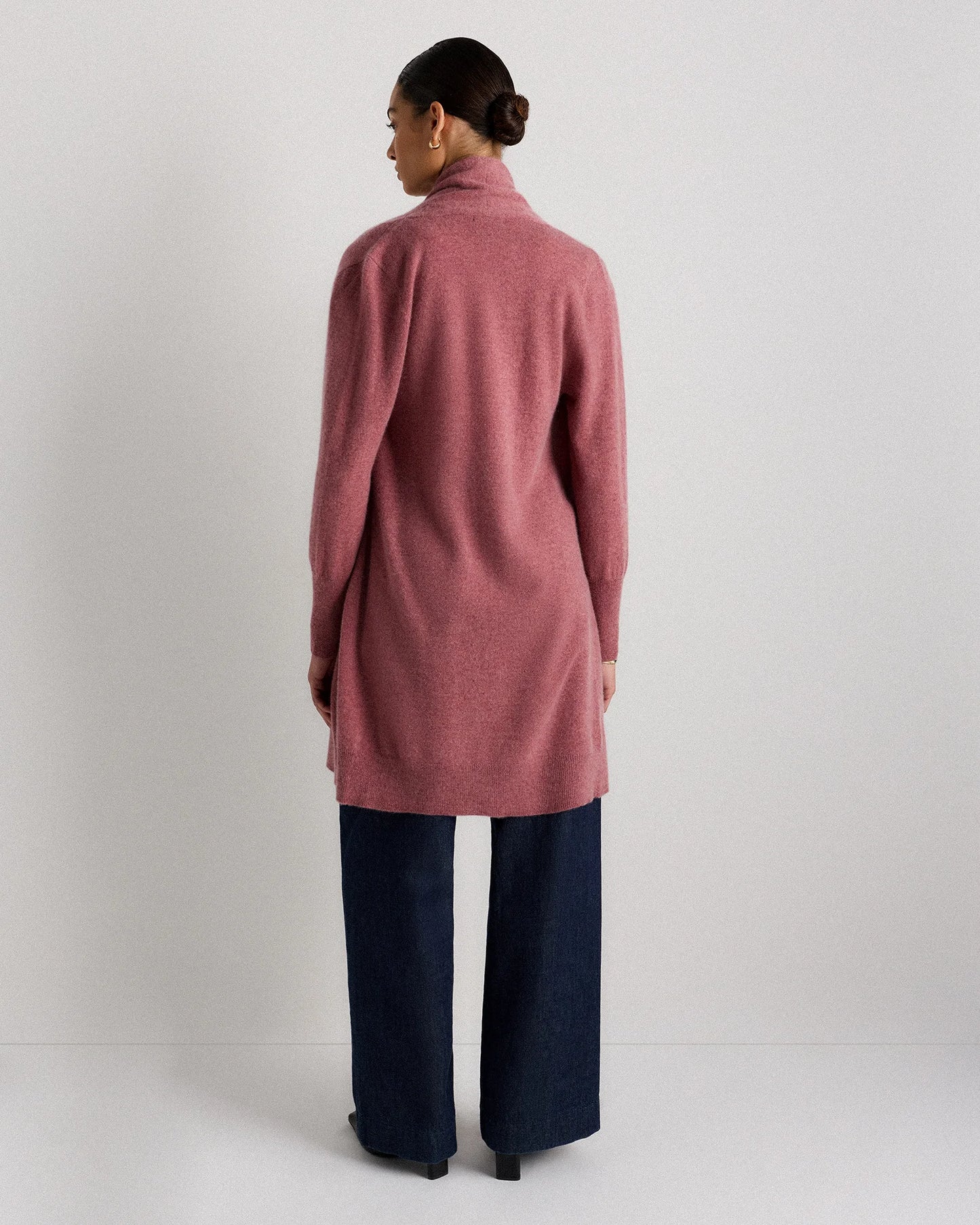Mongolian Cashmere Duster Cardigan Sweater - XS / Oatmeal