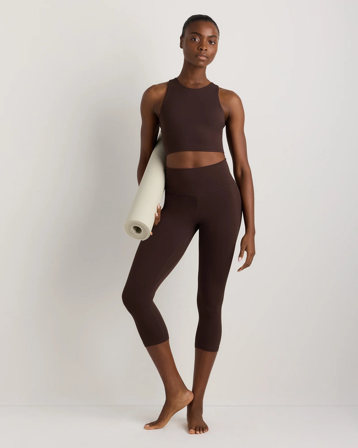 Ultra-Form High-Neck Cropped Tank - XS / Black Camo