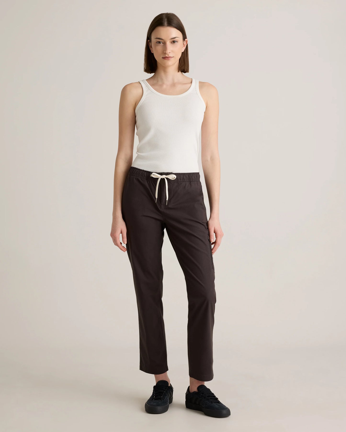 Organic Stretch Ripstop Straight Pants - XS / Steel
