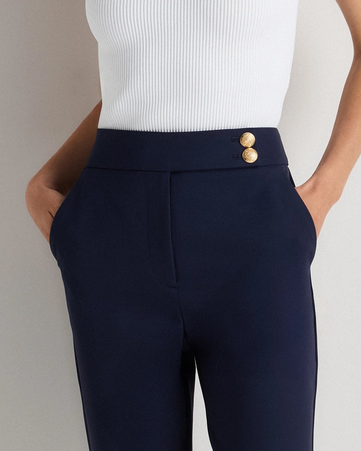 Scuba Slim Ankle Pants - 0 / True Black