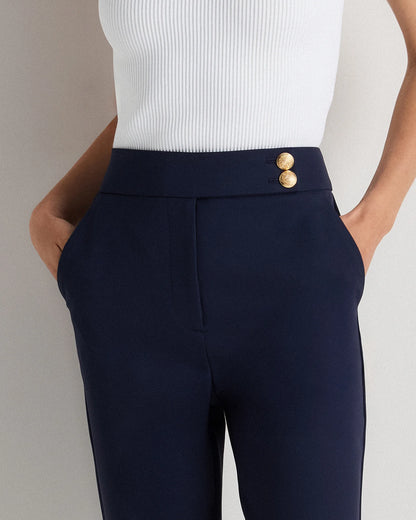 Scuba Slim Ankle Pants - 0 / True Black