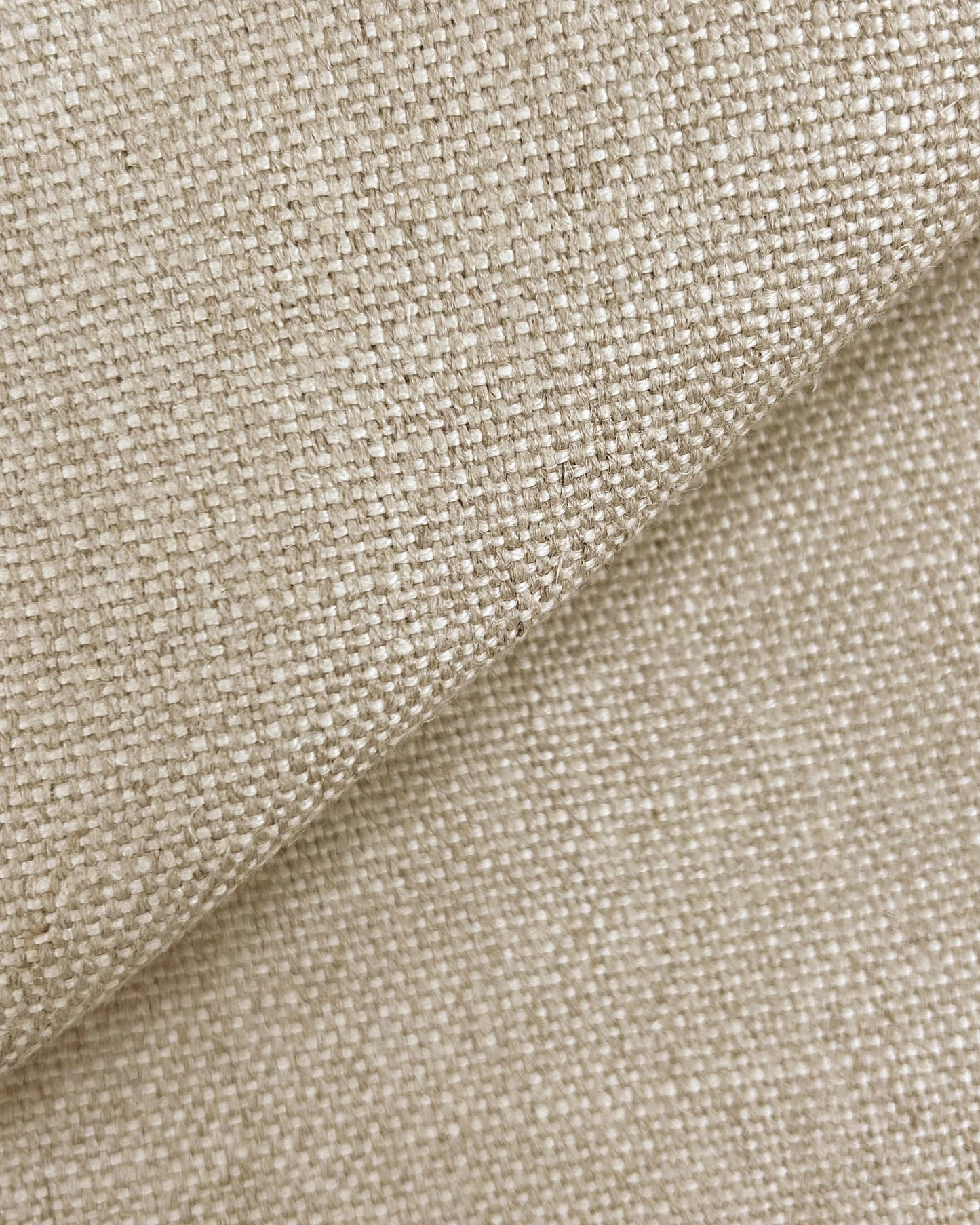 100% Linen Wingback Bed - Full / Canvas