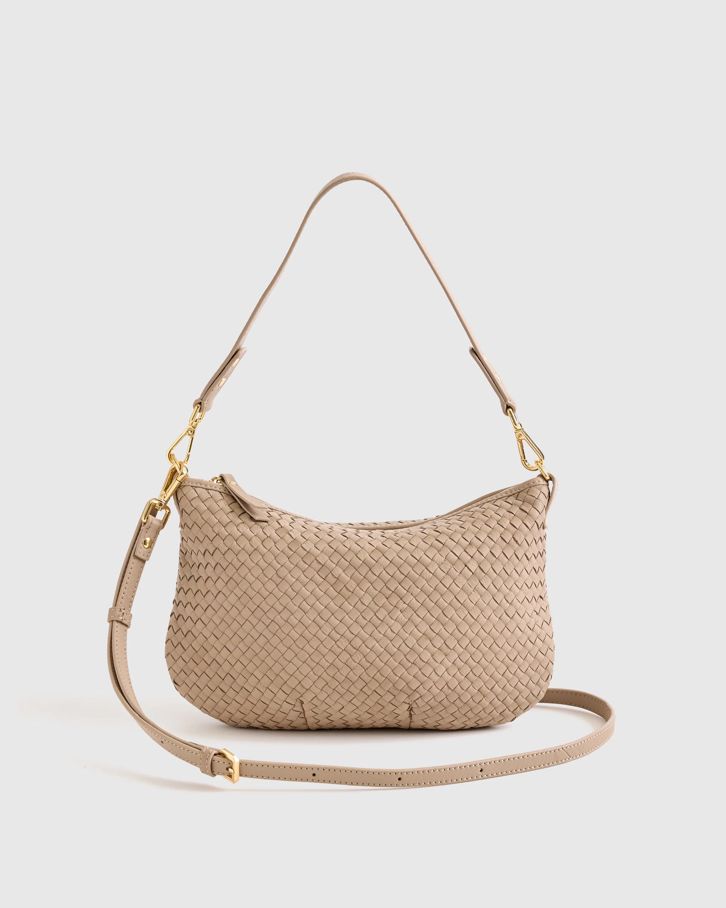 Sloane Handwoven Mini Shoulder Bag - One Size / Cognac