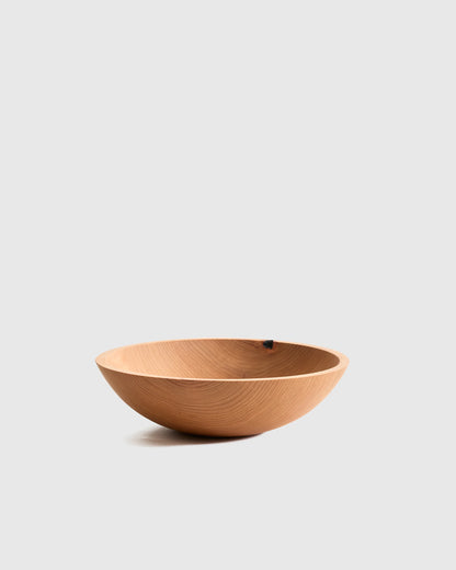 Handcrafted Wooden Serving Bowl, 12" - One Size / Beech Wood