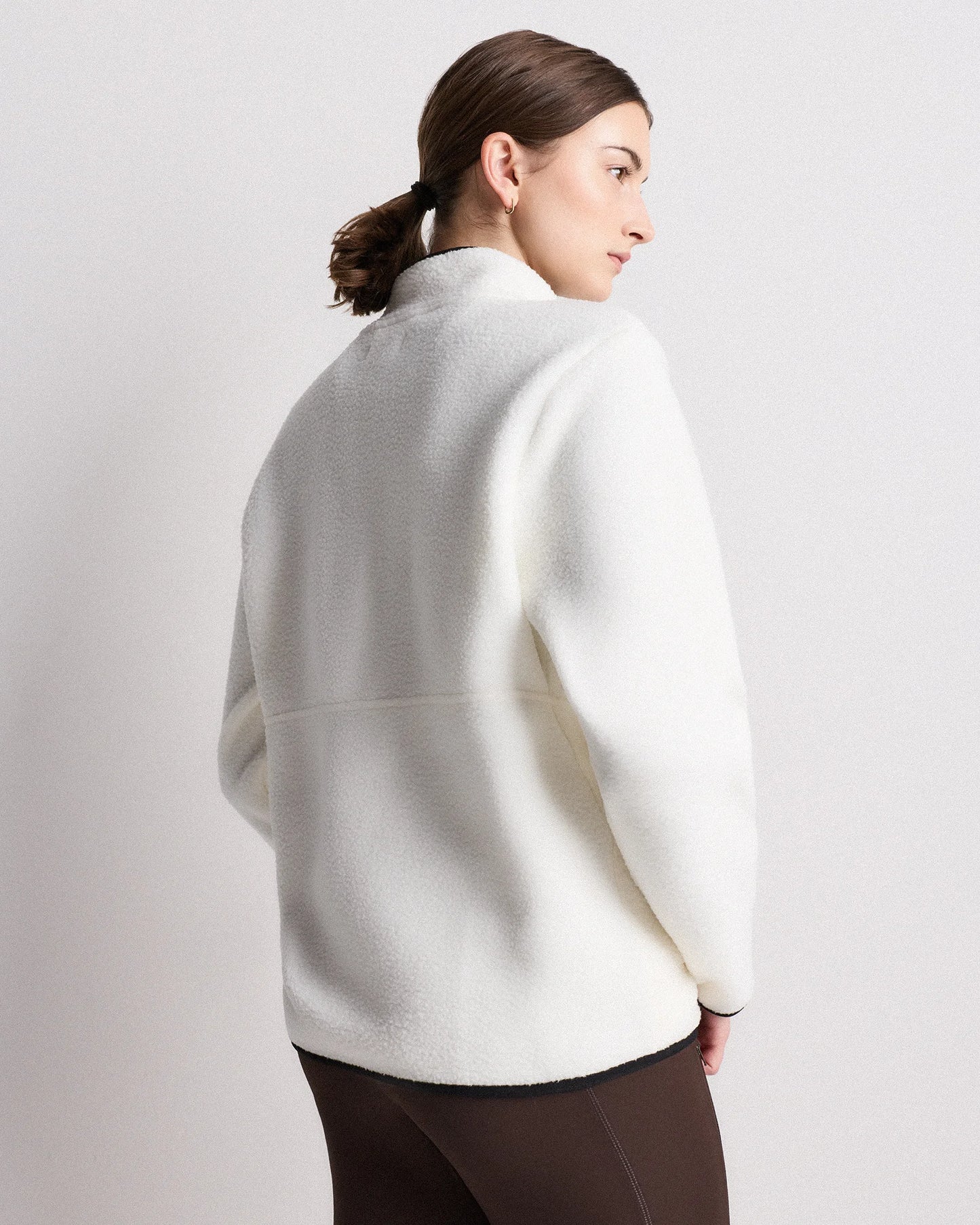 Sherpa Half-Zip Jacket - XS / Deep Navy/Spa Blue
