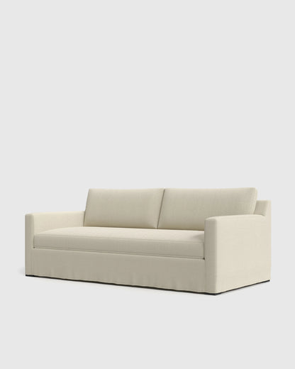 Ellery Slipcover Sofa in Performance Linen - 7ft / Sand