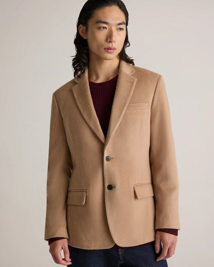 100% Mongolian Cashmere Blazer - S / Heather Graphite